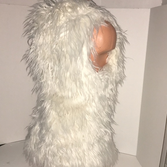 New Coachella boho indie styled Shag Fur Vest Top - Picture 6 of 8